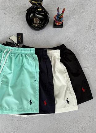 Пляжные шорты polo ralph white
