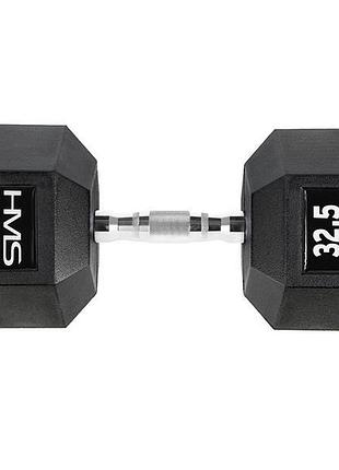 Гантель шестигранна hms hex pro, 14 кг 22,5 кг 32,5 кг
