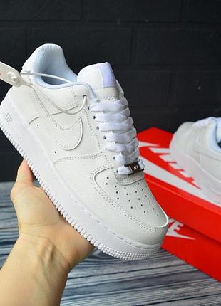 Nike air force lf‑1 білі чорні жіночі шкіряні топ кросівки розмір 36/23см