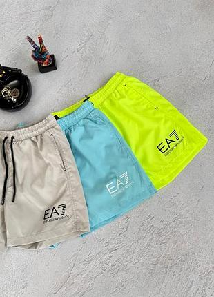 Пляжные шорты armani ea7 neon green
