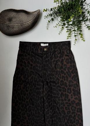 Штани в леопардовий принт h&m