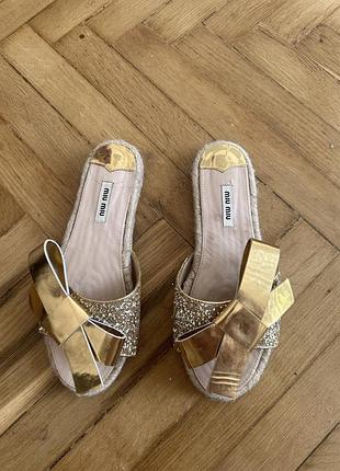 Miu miu босоножки