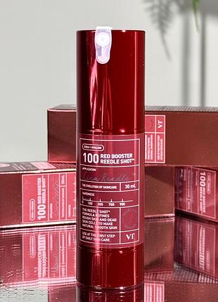 Антиоксидантна сироватка-бустер зі спікулами vt cosmetics red booster reedle shot 100 (30 ml)