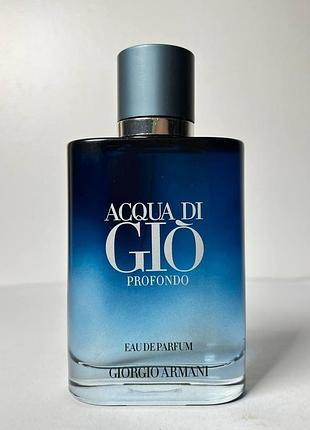 Парфюмированная вода giorgio armani acqua di gio profondo homme refillable, 100 мл