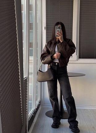 Zara! трендові прямі мом широкі укорочені кльошні брюки штани труби палаццо