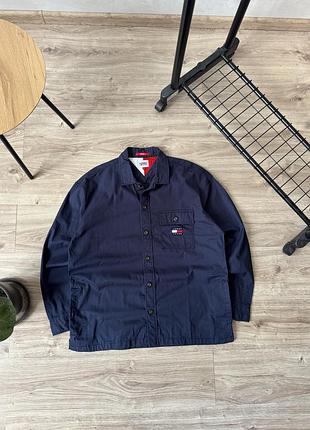 Сорочка оверширт tommy hilfiger jeans overshirt