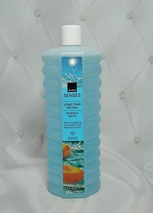 Пена для ванны avon senses "встречузд море" 1000мл