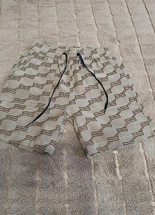 Стильні брендові шорти з монограмою (balenciaga style)