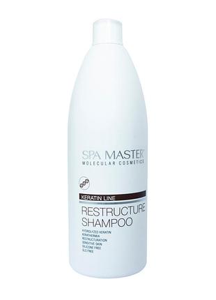 Шампунь для волосся keratin line spa master 970 мл із кератином