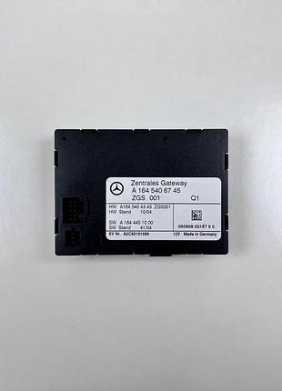 Блок управления центральным шлюзом zgs на mercedes ml w164/gl x164 а1645406745