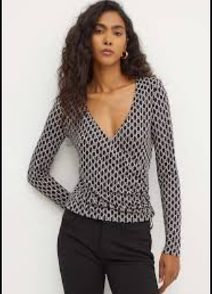 Asos кроп топ лонгслив базовий короткий 10% льон 7