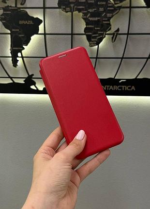 Чохол-книжка leather для redmi note 13 pro 4g/m6 pro 4g,чохол-книжка для телефона redmi note 13 pro 4g/m6 pro 4g (червоний)