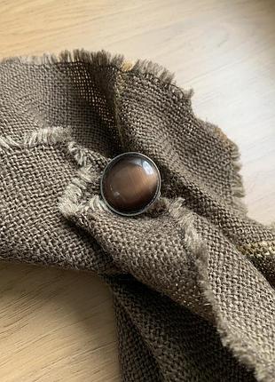 Вінтажне модерністське кільце «котяче око», statement ring, 1970-ті