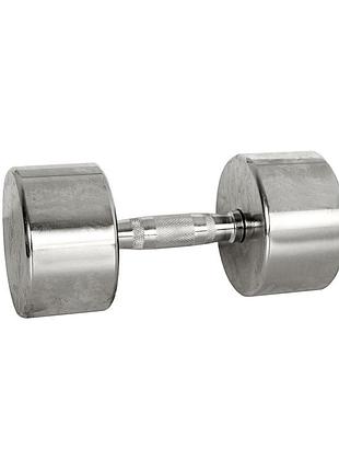 Гантель хромована insportline crossteel 6 кг 8 кг, для дому, хром 12 кг