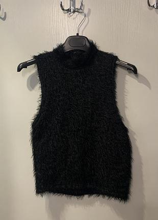 Женская чёрная водолазка «bershka”, размер м