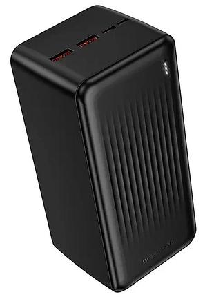 Павербанк borofone bj80c clever 50000mah, 22.5w qc3.0 + pd20w, 2xusb, type-c, led, чорний ft