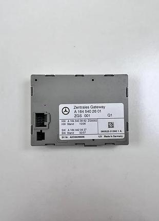 Блок управления центральным шлюзом zgs на mercedes ml w164/gl x164 а1645402601