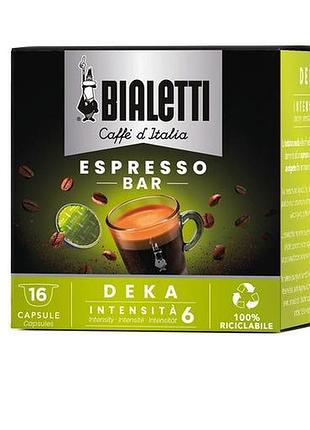 Капсулы bialetti caffe d'italia decaf для gioia, 16 шт