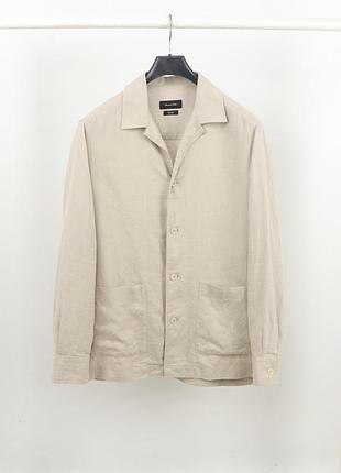 Чоловіча лляна куртка / овершот massimo dutti