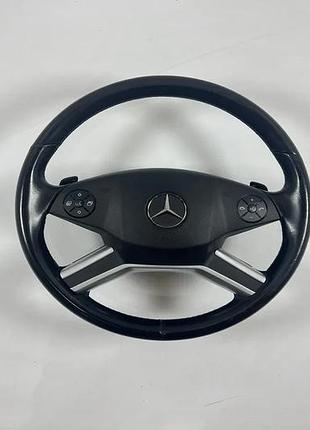 Руль рестайл на mercedes ml w164/gl x164 черный с подушкой