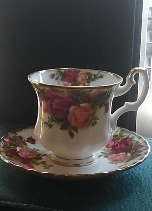 Винтажная кофейная пара royal albert