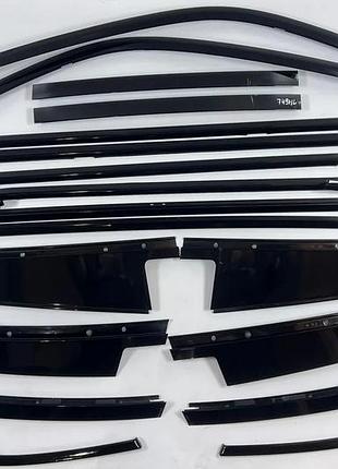 Комплект молдингів shadow line дверей на bmw x5 e70