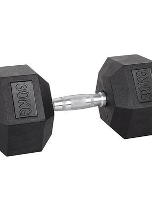 Гантель шестигранна insportline hexsteel 12 кг 16 кг, сталь 30 кг, металл