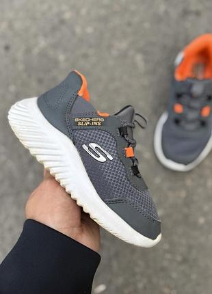 Skechers кроссовки детские оригинал 25 размер slip ins