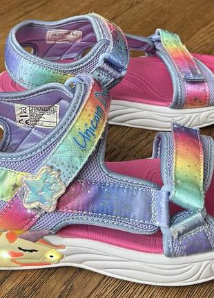 Skechers босоніжки, сандалі з підсвіткою р.35(22 см)