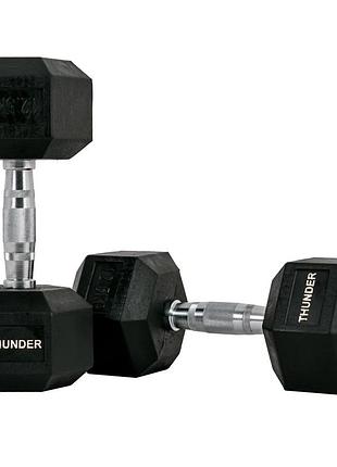 Гантель шестигранна thunder 7,5 кг 10 кг 12,5 кг
