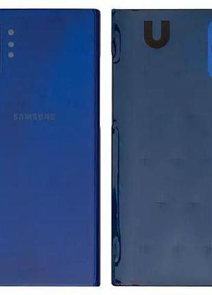 Задняя крышка samsung n975f galaxy note 10 plus с стеклом камеры, синий