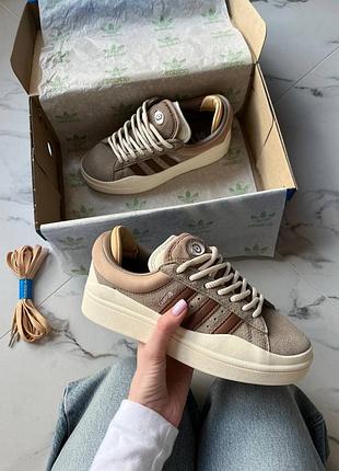 Кроссовки adidas campus bad bunny chalky brown арт 1027