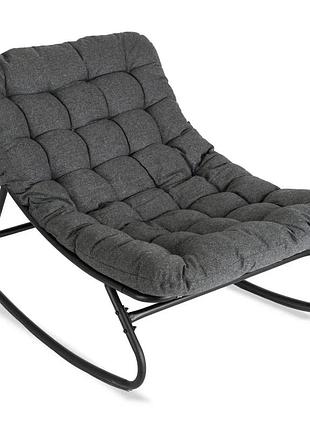 М'яке крісло-гойдалка mebel elite aurora me.aurora/p/t/fw сірого кольору інтер'єрне крісло для відпочинку