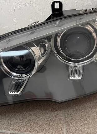 Передня права фара на bmw x5 e70 рестайл дорестайл bi-xenon адаптивна європа