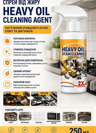Спрей от жира heavy oil cleaning agent 250мл — мощный очиститель кухни, плит и вытяжек