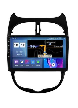 Штатна магнітола серії mekede m200s під peugeot 206 1998-2012 (w2) 9 дюймів