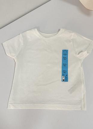 Базова біла дитяча футболка primark розмір 104