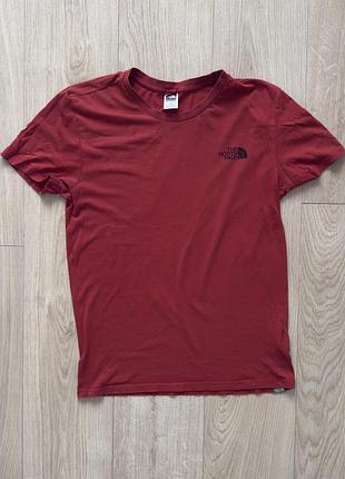 Футболка the north face (tnf) - розмір s - червона