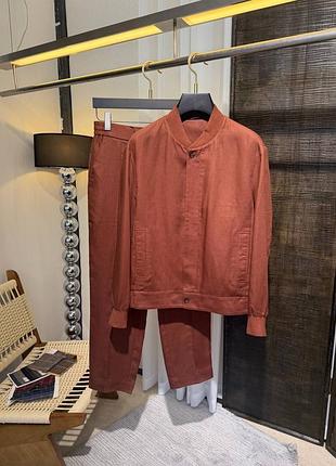 Чоловічий літній костюм з льону zegna