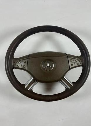 Руль дорестайл на mercedes ml w164/gl x164 бежевый с подушкой