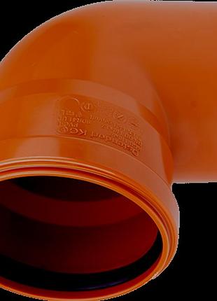 Коліно каналізаційне з пвх magnaplast ø110/67°