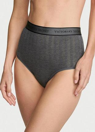 Женские трусики victoria's secret (2958846184) sosofttm modal ultra-fine logo modern brief l серые