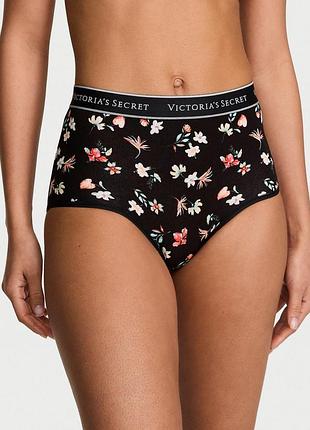 Жіночі трусики victoria's secret (2699958463) logo cotton modern brief m чорні