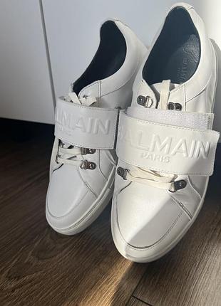 Шкіряні кеди balmain оригінальні