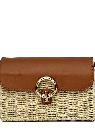 Сумка женская из соломы светло-бежевый арт.1960 l.beige (китай)