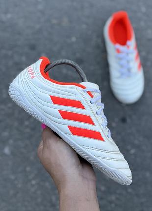 Adidas футзалки оригинал 33 размер сороконожки детские футбольные кроссовки кожаные