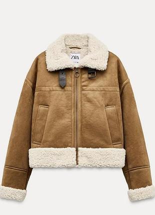 Дубленка куртка зара zara