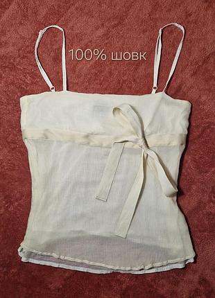 Шовковий топ armani jeans