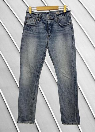 Женские джинсы levi's w27 l32 s оригинал левис стан идеал голубые джинсы мом straight прямые светлые джинсы деним хлопок 44