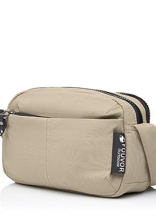 Жіноча літня сумка поліестер бежевий арт.3043-12 beige fouvor (54)